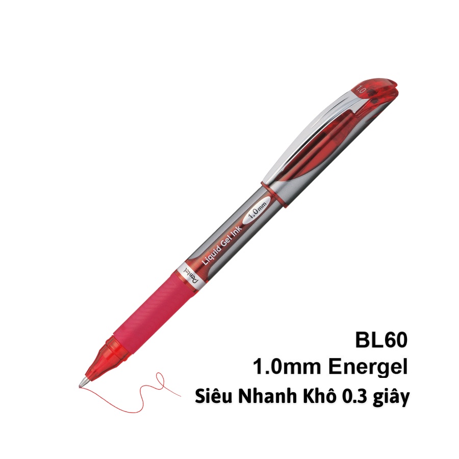 Bút Ký Nhật Bản Pentel BL60 | Bút Ký Mực Gel Cao Cấp Cho chữ ký hoàn hảo | Nét Mực 1.0mm