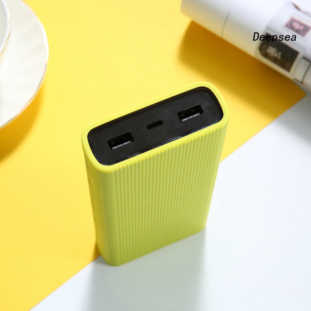 Vỏ Bọc Pin Sạc Dự Phòng Xiaomi Power Generation 3 20000mah Bằng Silicon Chống Trượt