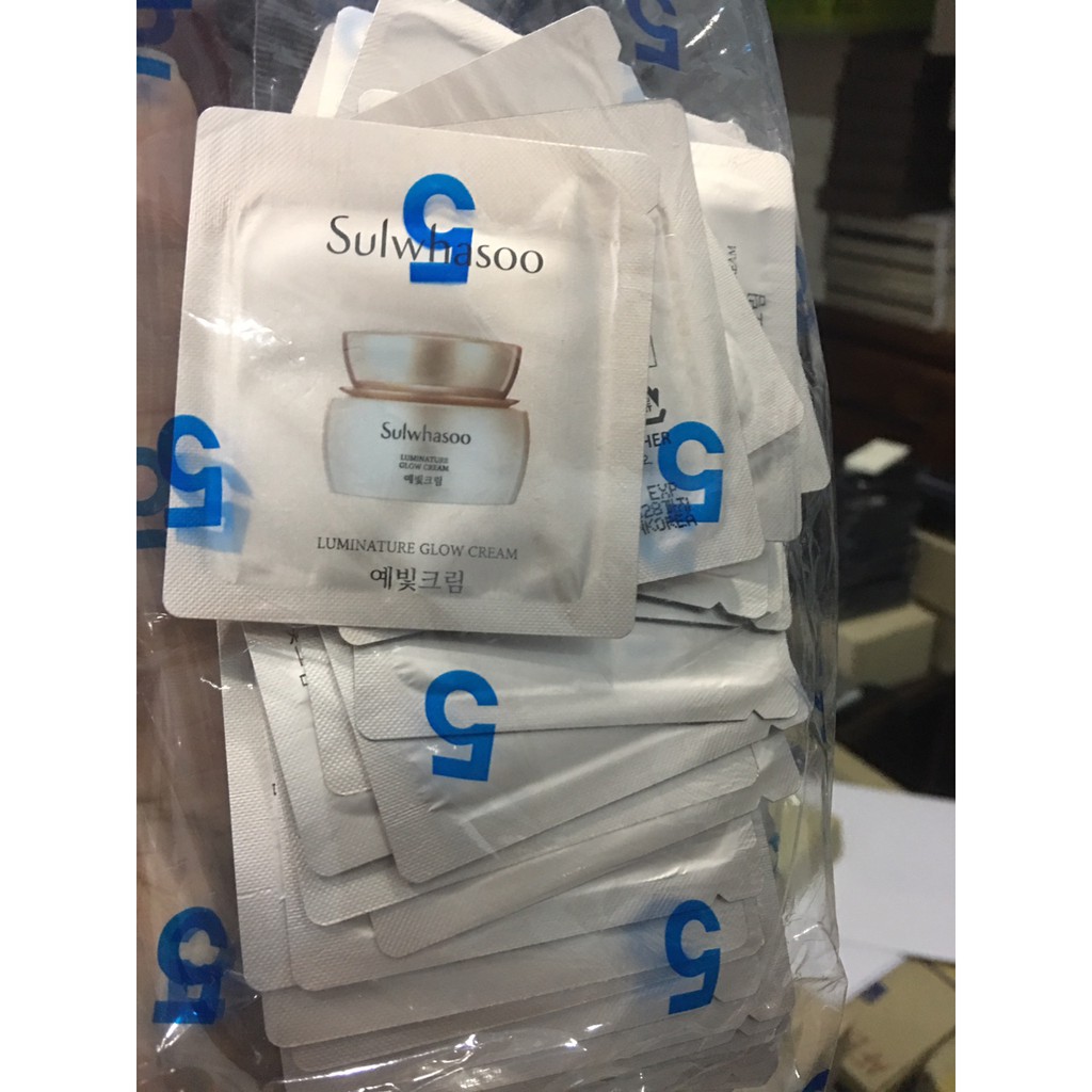 10 Gói sample Kem Dưỡng Sáng Da Sulwhasoo Luminature Glow Cream