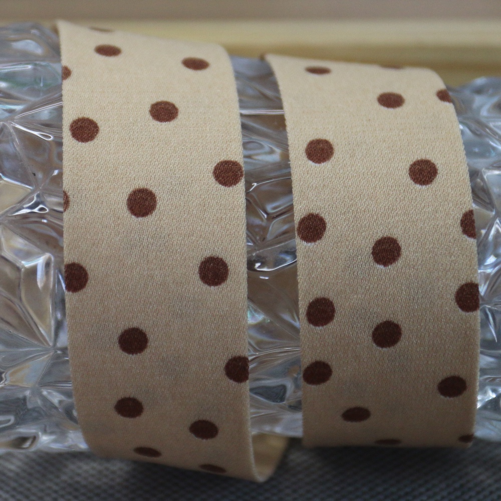 Ruy băng kaki in hình xinh xắn kích thước 2.5 3.8cm