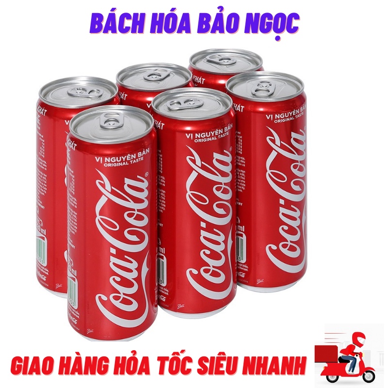 Coca - Cola Lon Cao 1 Lốc 6 Lon