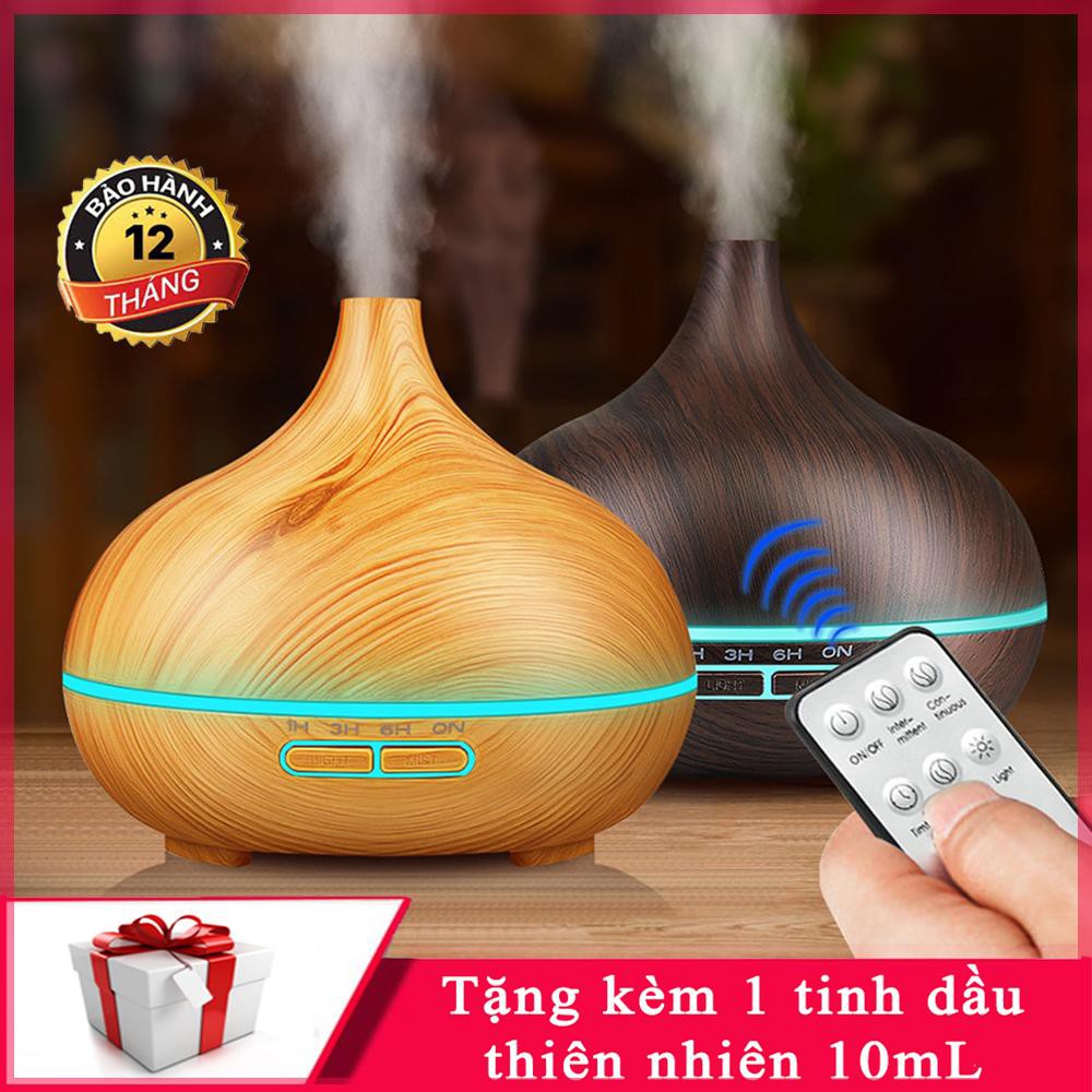 Bình xông tinh dầu lớn 550ml bản cao cấp Remote điều khiển từ xa