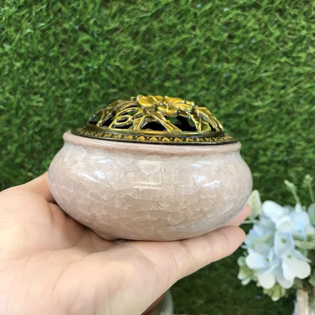 Nụ trầm hương cao cấp hương gỗ ngọc am không hóa chất, kèm lư xông trầm