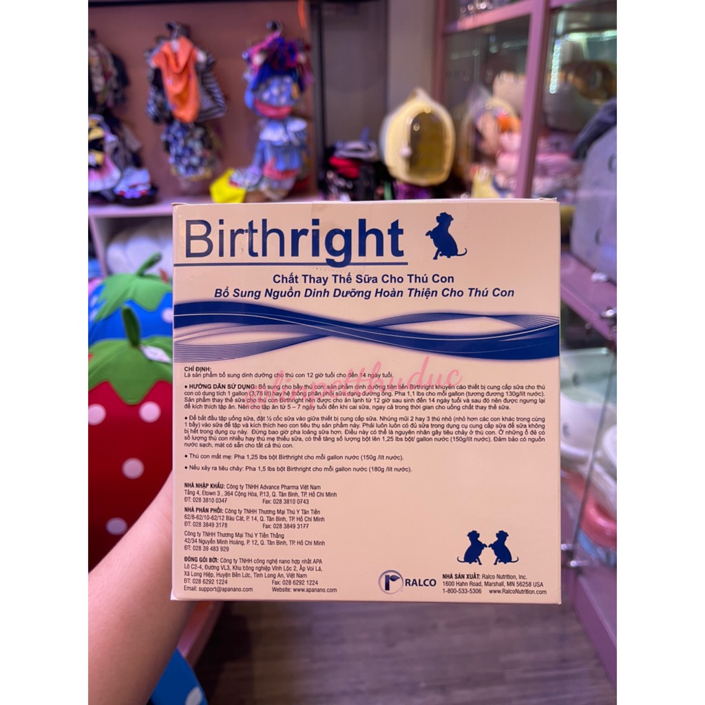 SỮA BỘT BIRTHRIGHT CỦA MỸ DÀNH CHO CHÓ MÈO - SỮA CAO CẤP