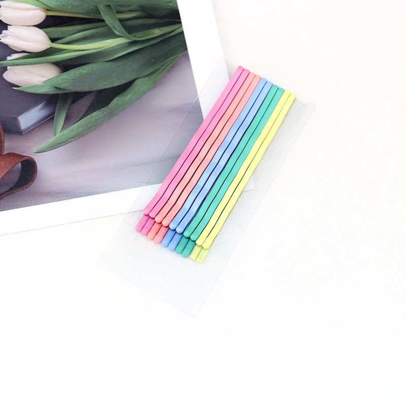 Set kẹp cầu vồng 10 cây - UniLabel