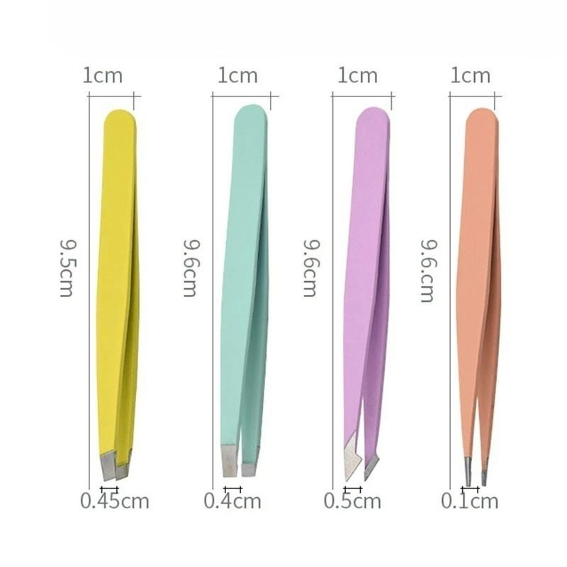 Nhíp Tỉa Lông Mày Bằng Thép Không Gỉ Màu Kẹo Ngọt Tiện Dụng