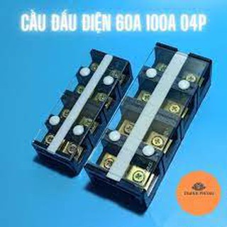 Cầu đấu điện 60a 100a 04p domino terminal