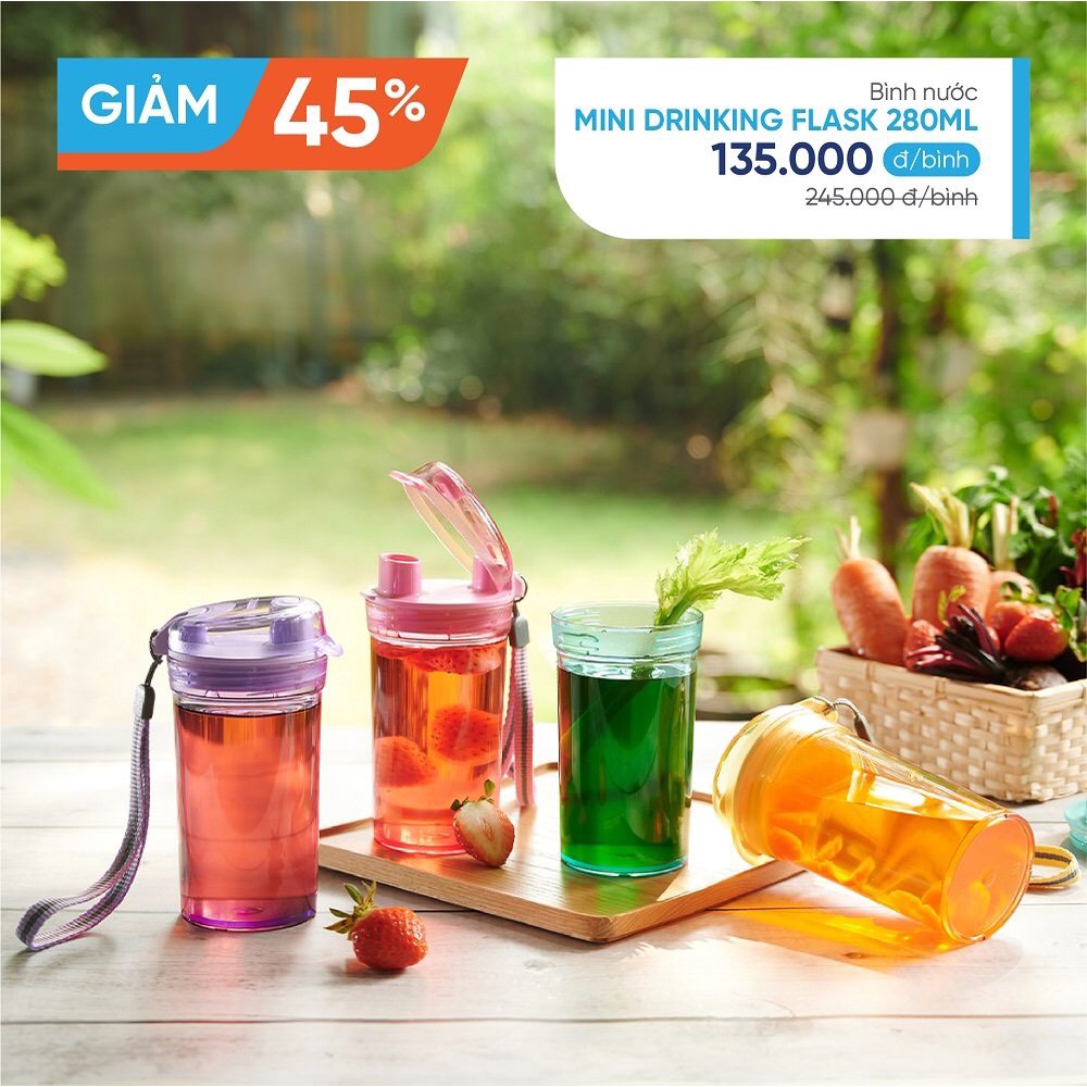 Bình nước Mini Flask 280ml Tupperware