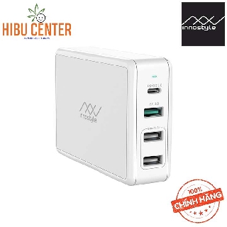 [USA] Sạc Đa Cổng Macbook Innostyle Gomax Pro 80W (USB-C PD 65W + 1xUSB A QC3.0 18W + 2xUSB A SMART AI) IC80-4PD