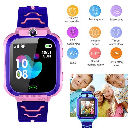 Đồng Hồ Thông Minh Định Vị Trẻ Em Q12CAO CẤPSmart Watch Nghe Gọi, Camera - Vòng Tay Chống Nước Tiện Lợi