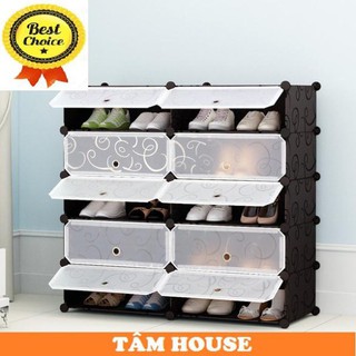 Tủ kệ nhựa lắp ghép đa năng Tâm House TN219