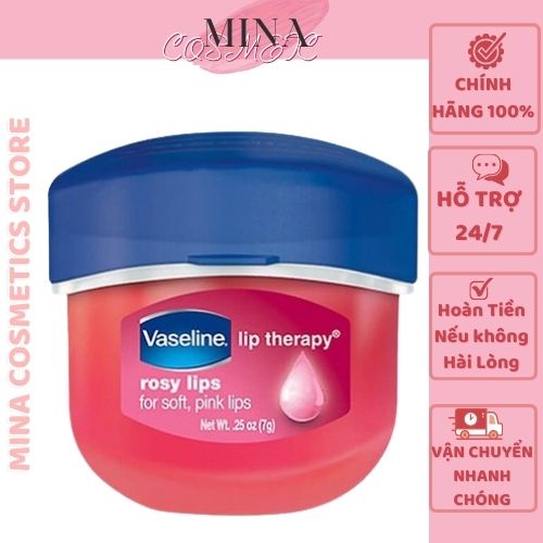 Vaseline Dưỡng Môi [Môi hồng hào-Cam kết hàng Auth] Sáp dưỡng môi Vaseline Lip Therapy 7g