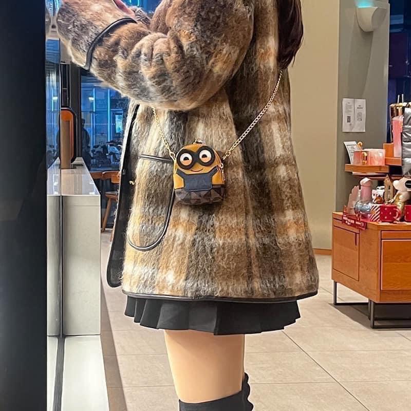 Túi xách nữ minion đeo chéo cute dễ thương hàng Quảng Châu full box