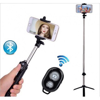 Gậy chụp hình 3 chân remote bluetooth