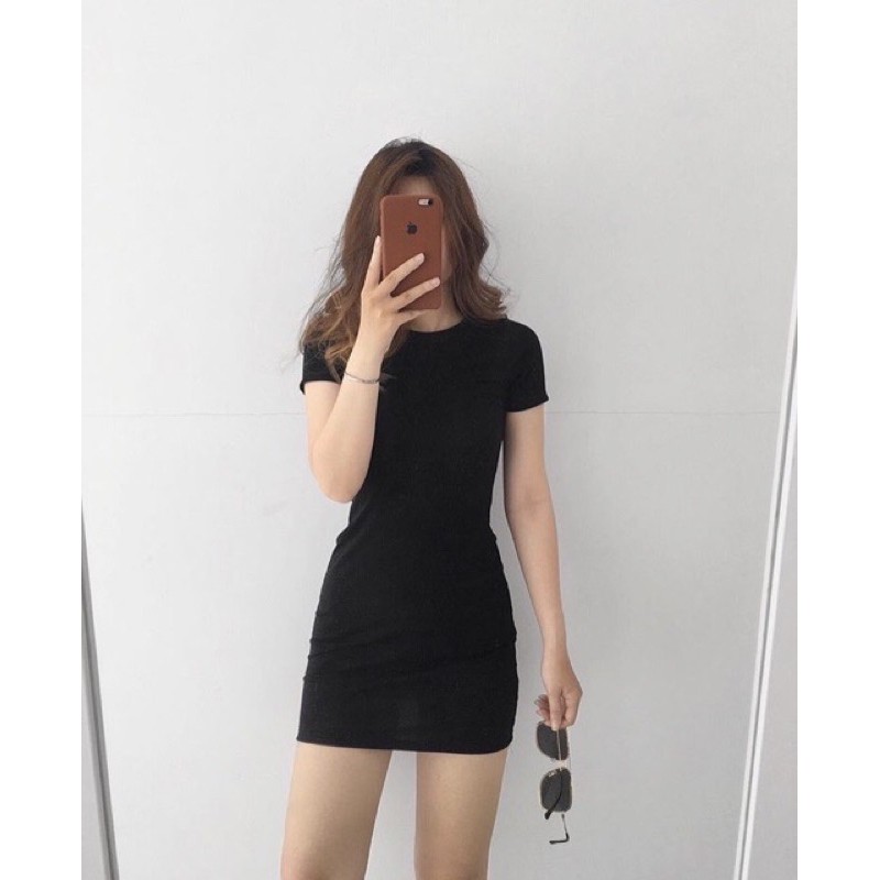 ĐẦM BODY TAY NGẮN 75CM