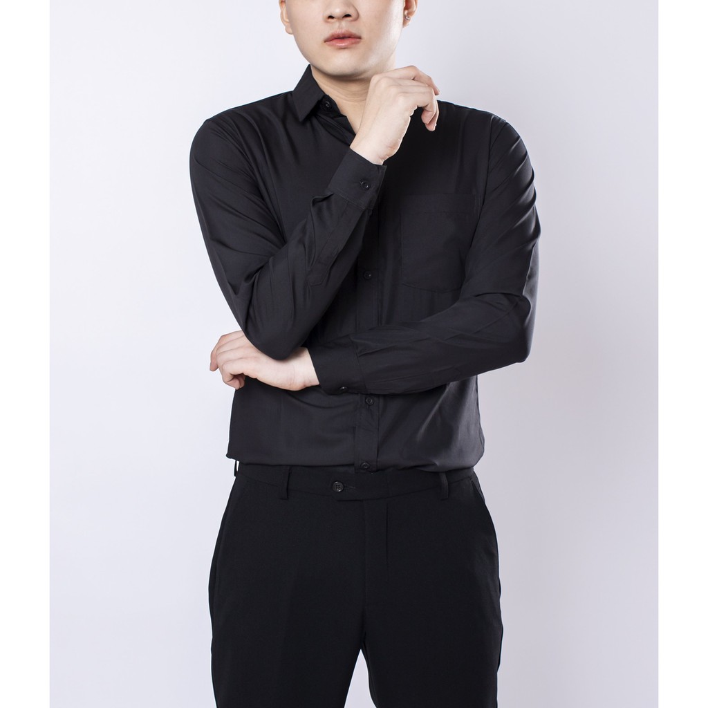 Áo sơ mi nam tay dài LADOS - 8027 chất vải mềm mịn thoải mái - Áo sơ mi công sở tiêu chuẩn | BigBuy360 - bigbuy360.vn