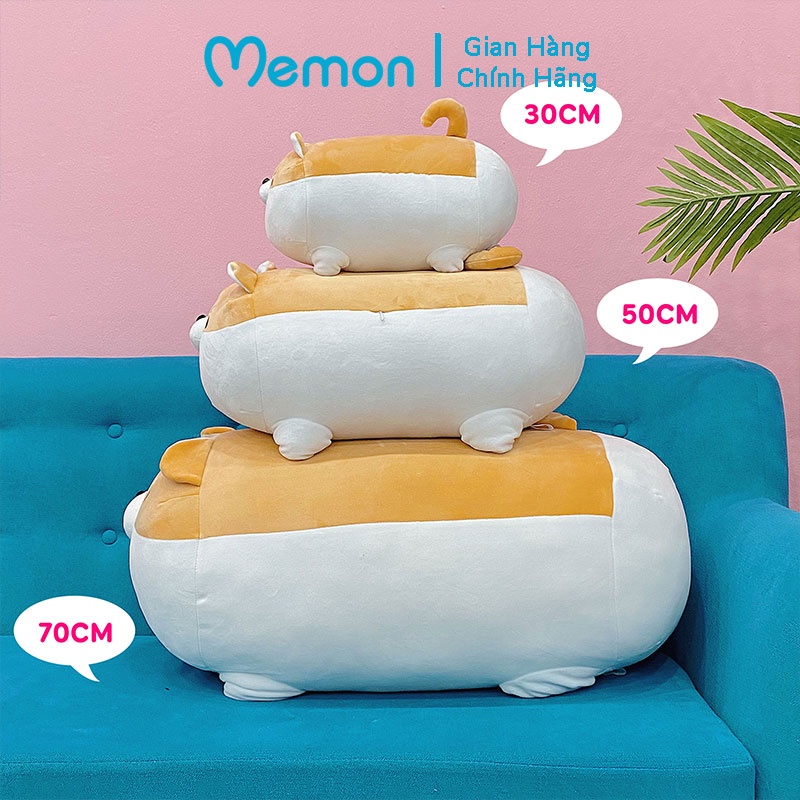 [Mã LIFEMALL2505 giảm 10% đơn 250K] Gấu Bông Corgi Tròn Cao Cấp Memon