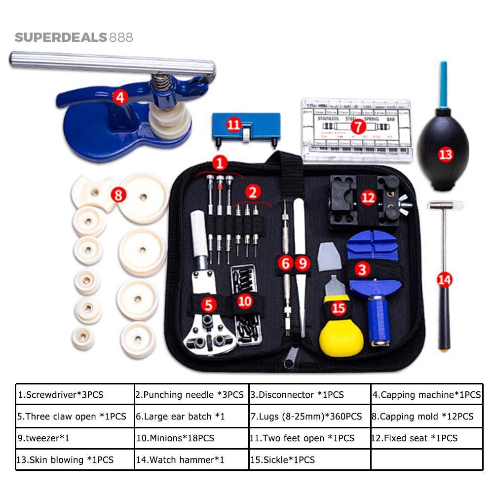 Bộ 406 / 144 Dụng Cụ Sửa Đồng Hồ Chuyên Nghiệp