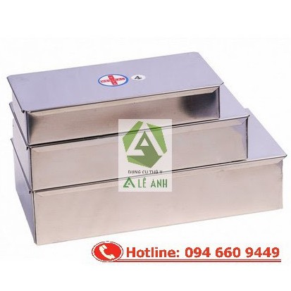 Hộp inox đựng dụng cụ, hộp đựng dụng cụ y tế, hộp inox chữ nhật