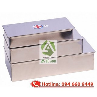 Hộp inox đựng dụng cụ, hộp đựng dụng cụ y tế, hộp inox chữ nhật