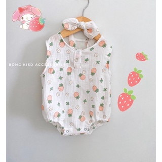 Body cho bé gái_ Body cộc siêu mát cho bé