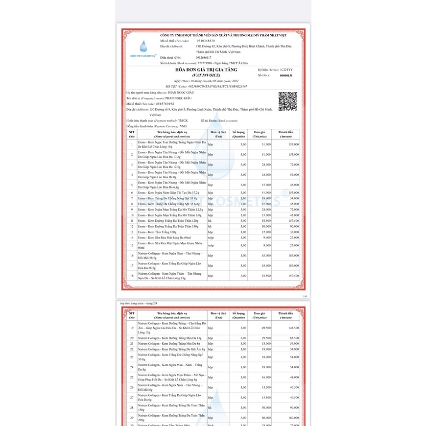 Kem NEWONE ỐC SÊN LINH CHI THÚY NGA