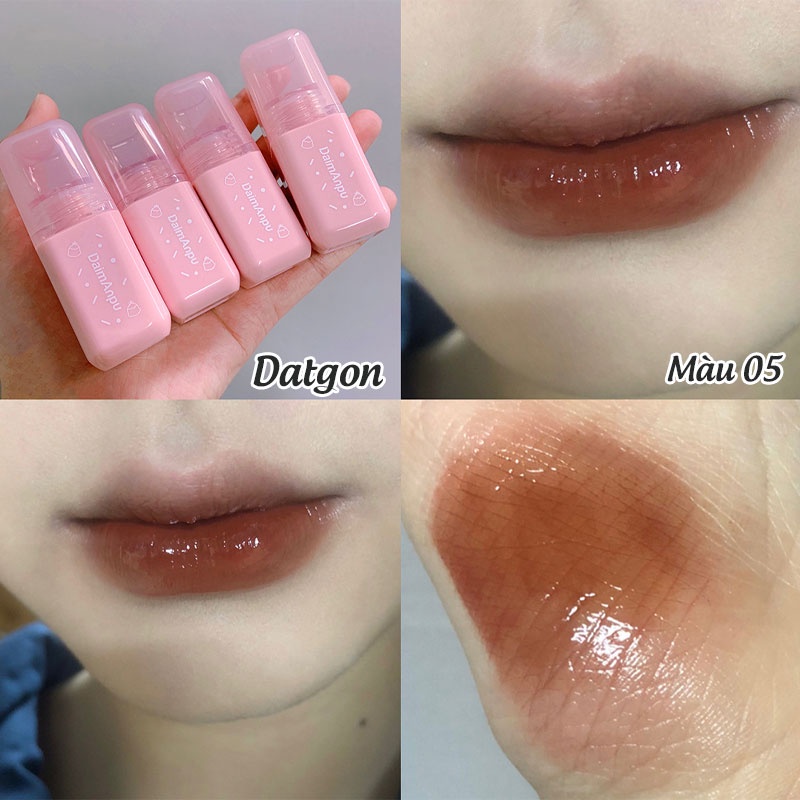 Son Bóng Daimanpu Vỏ Hồng Nắp Trong Cute Chính Hãng Hàng Nội Địa Trung D131