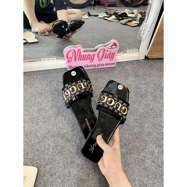 Dép lê quai guci đế bệt mã 798
