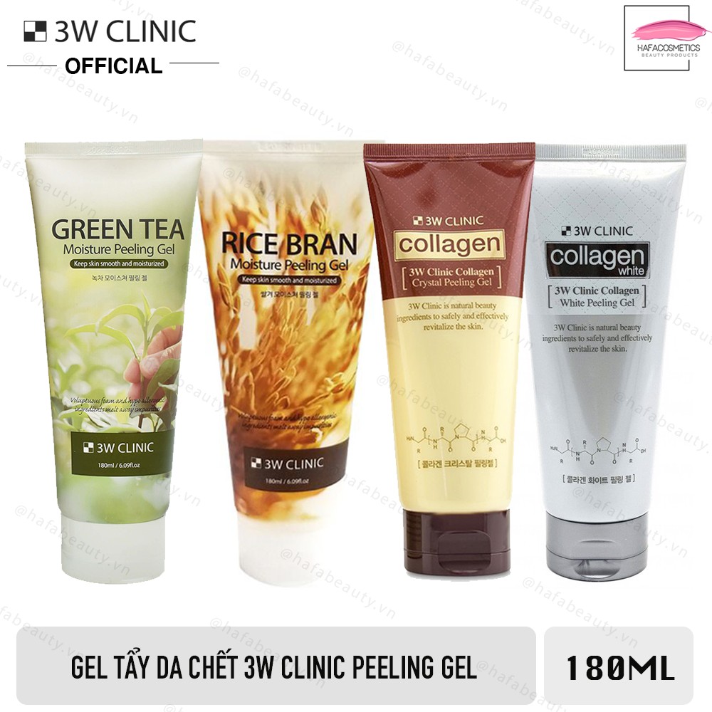 Gel tẩy da chết 3W Clinic Moisture Peeling Gel 180ml