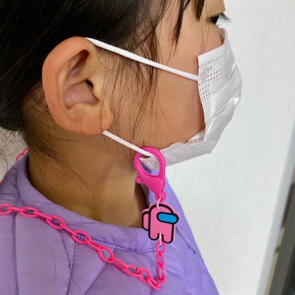 Dây đeo khẩu trang/mắt kính chống thất lạc bằng nhựa họa tiết hoạt hình nhiều màu sắc