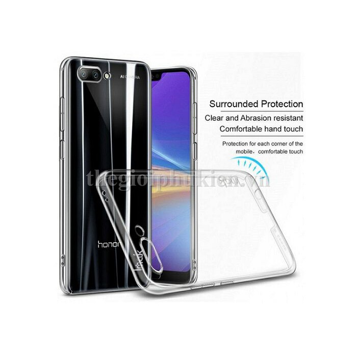 Ốp lưng Huawei Honor 10 nhựa cứng trong suốt chính hãng IMAK phủ nano