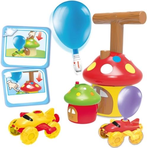 Đồ chơi vui nhộn xe bơm bóng bay hình nấm an toàn cho bé trai và gái 2 3 4 5 6 7 tuổi. trò chơi vận động cho trẻ em