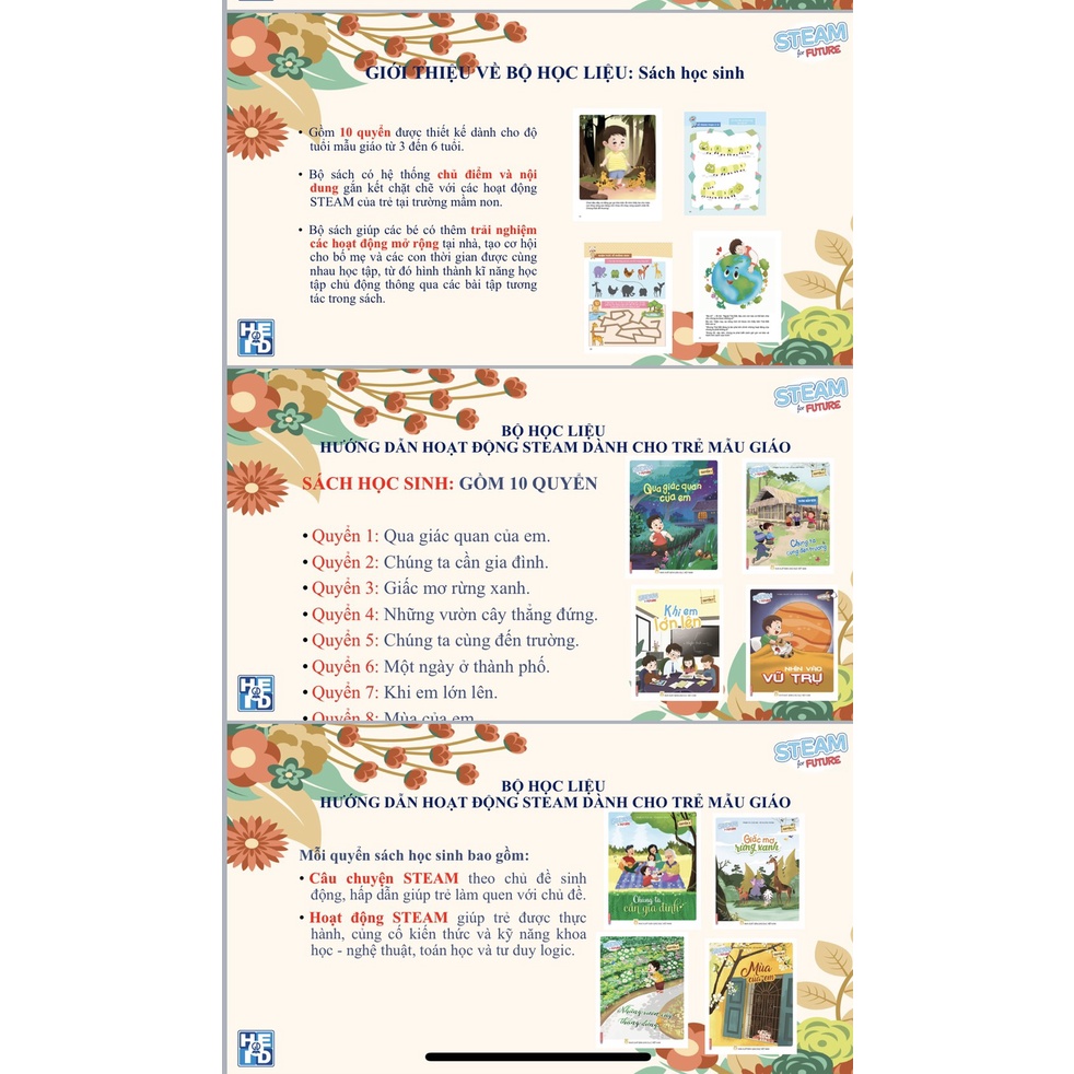 Sách - Trọn bộ Steam for Future 10 cuốn học sinh (ED)
