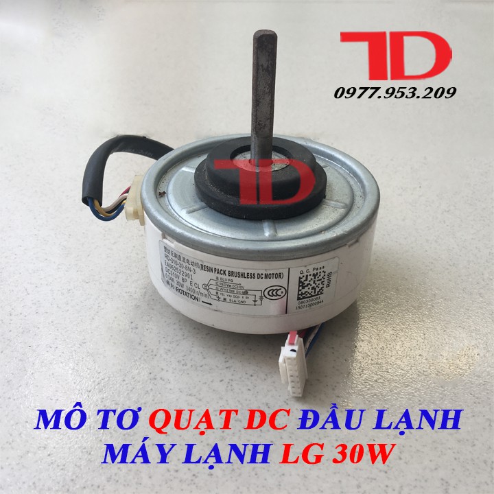 Motor quạt DC đầu lạnh máy lạnh LG 30W, mô tơ quạt DC đầu lạnh máy lạnh LG 30W