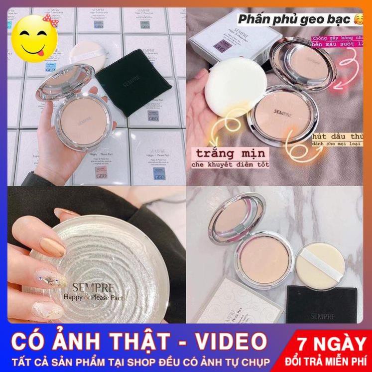 [CHÍNH HÃNG] Phấn Geo Trắng siêu mịn Sempre Happy & Please Pact