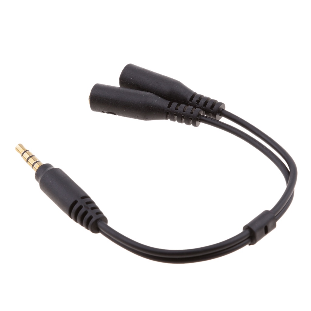 Cáp Chia Âm Thanh Chữ Y Từ Giắc Cắm 3.5mm Sang Ổ Cắm 3.5 mm