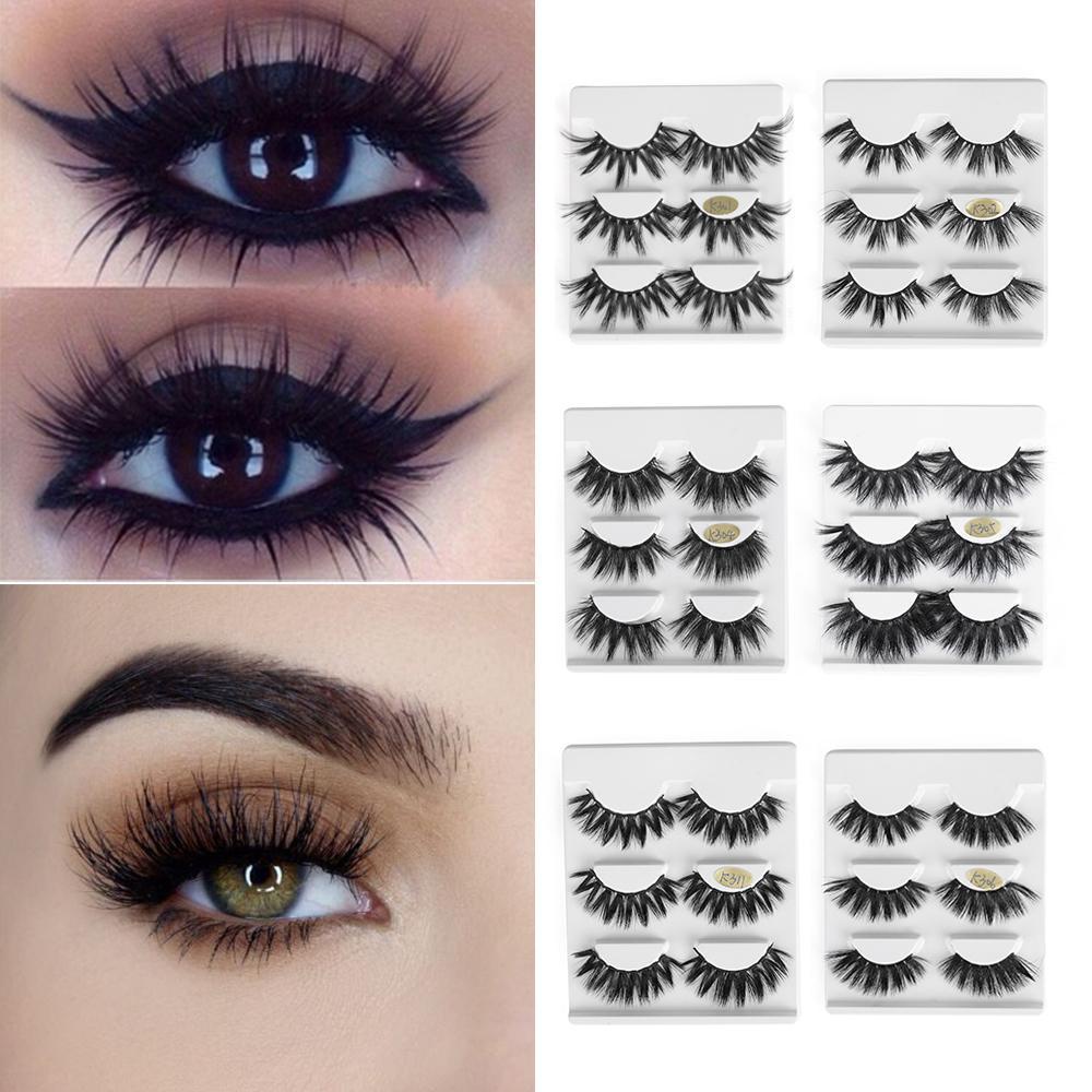 Set 3 Cặp Lông Mi Giả SKONHED 3D Handmade Có Thể Tái Sử Dụng