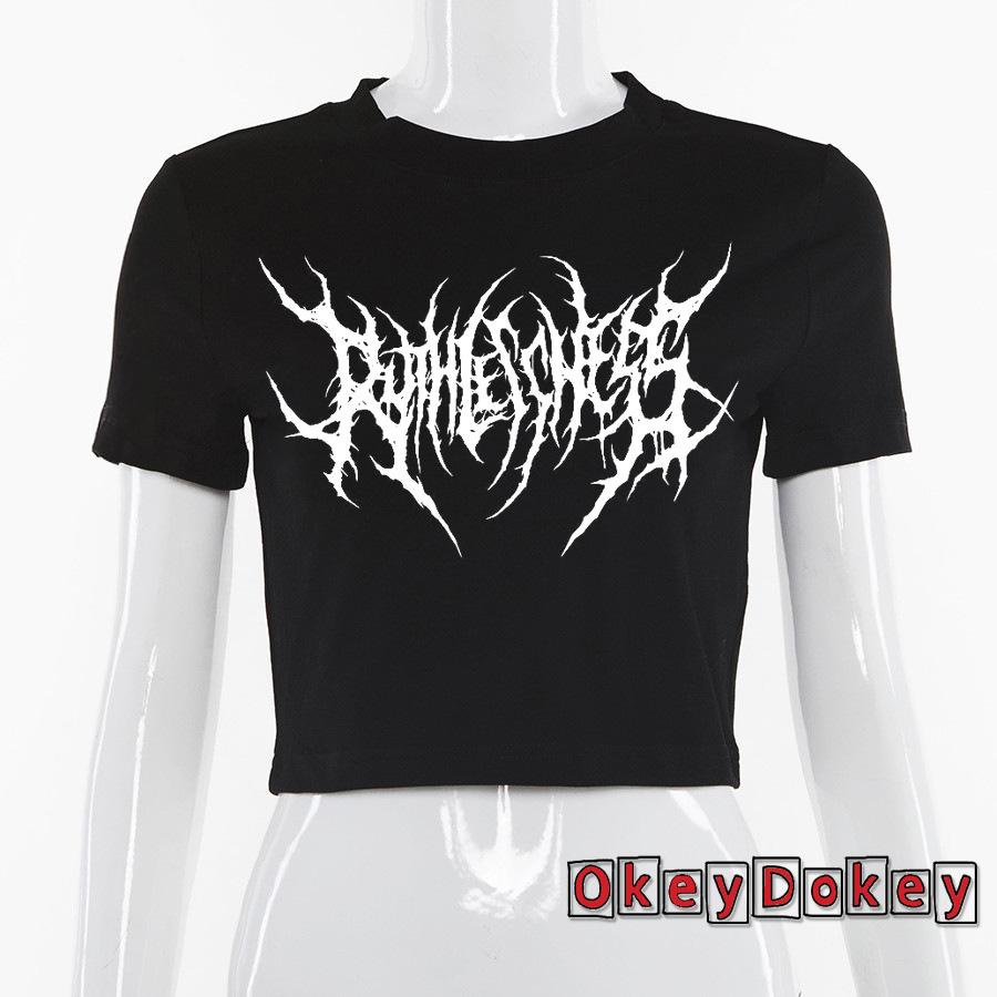 Áo Croptop Cổ Tròn In Họa Tiết Hình Học Quyến Rũ Thời Trang Cho Nữ