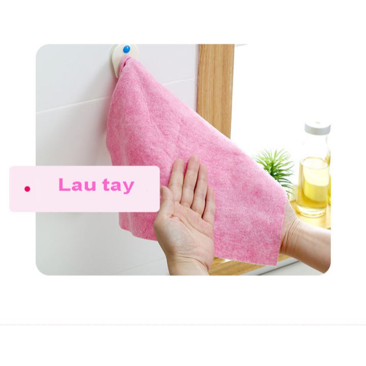 Khăn Lau Xơ Dừa Siêu Thấm Hút Lau Chén Bát, Xoong Nồi Nhà Bếp - KT 30x30cm