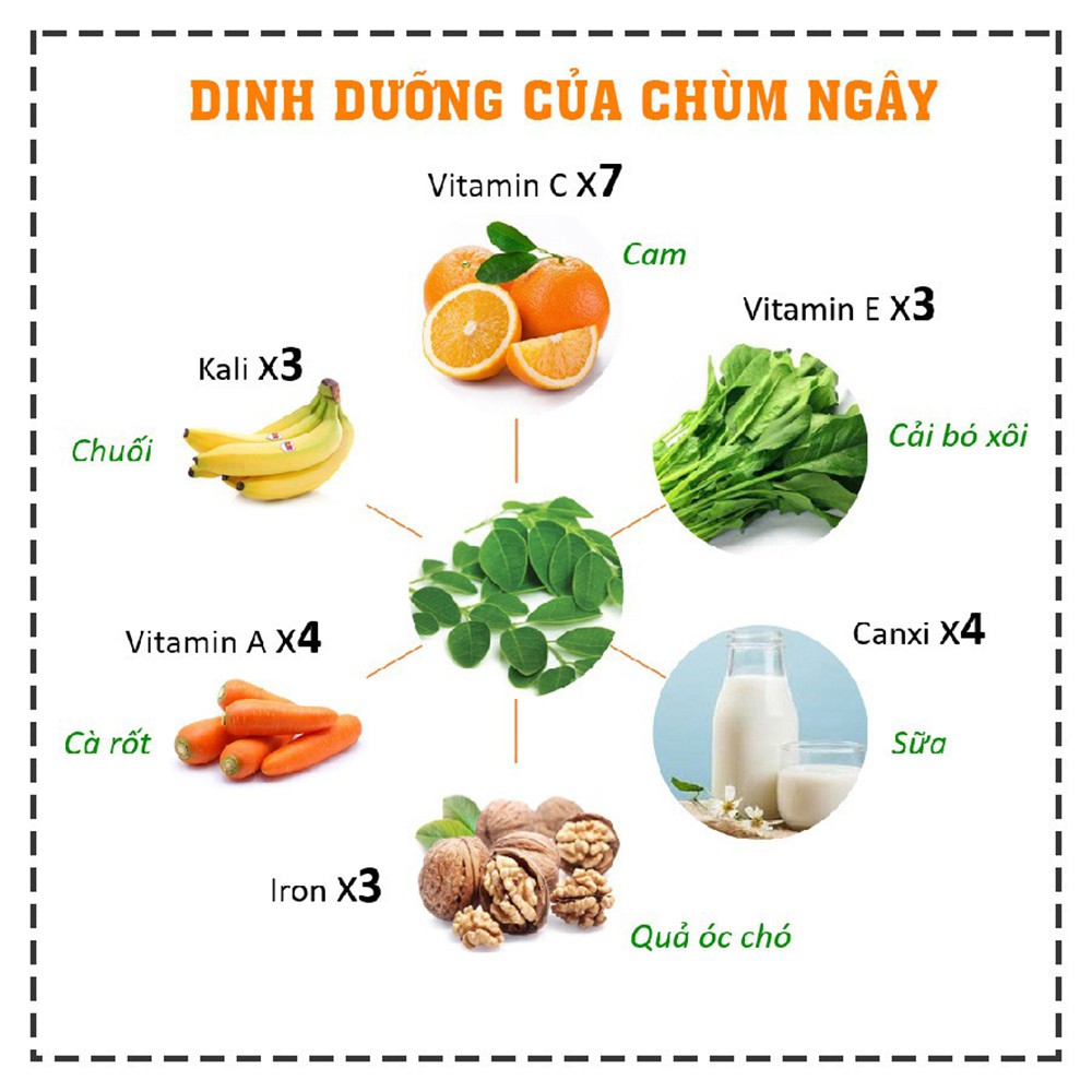 Bột chùm ngây nguyên chất Dalahouse - Bột ăn dặm cho bé 50Gr