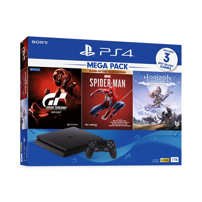Máy chơi game PS4 Slim 1TB Mega Pack CUH-2218B MEGA3 (Playstation)