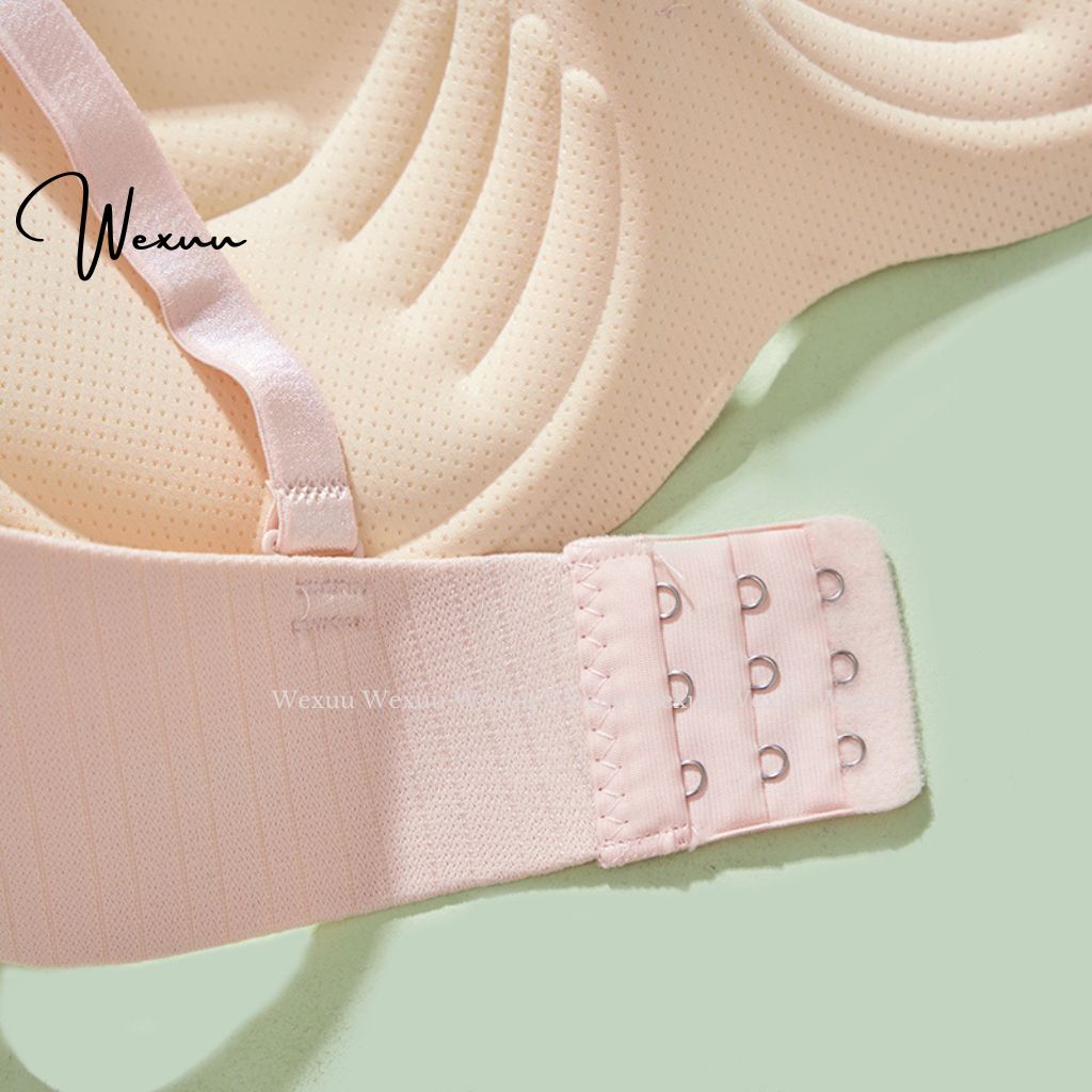 Áo cúp ngực Wexuu Design đệm kép dày vừa phối nơ sọc mút mềm thông hơi thoáng khí - AV42