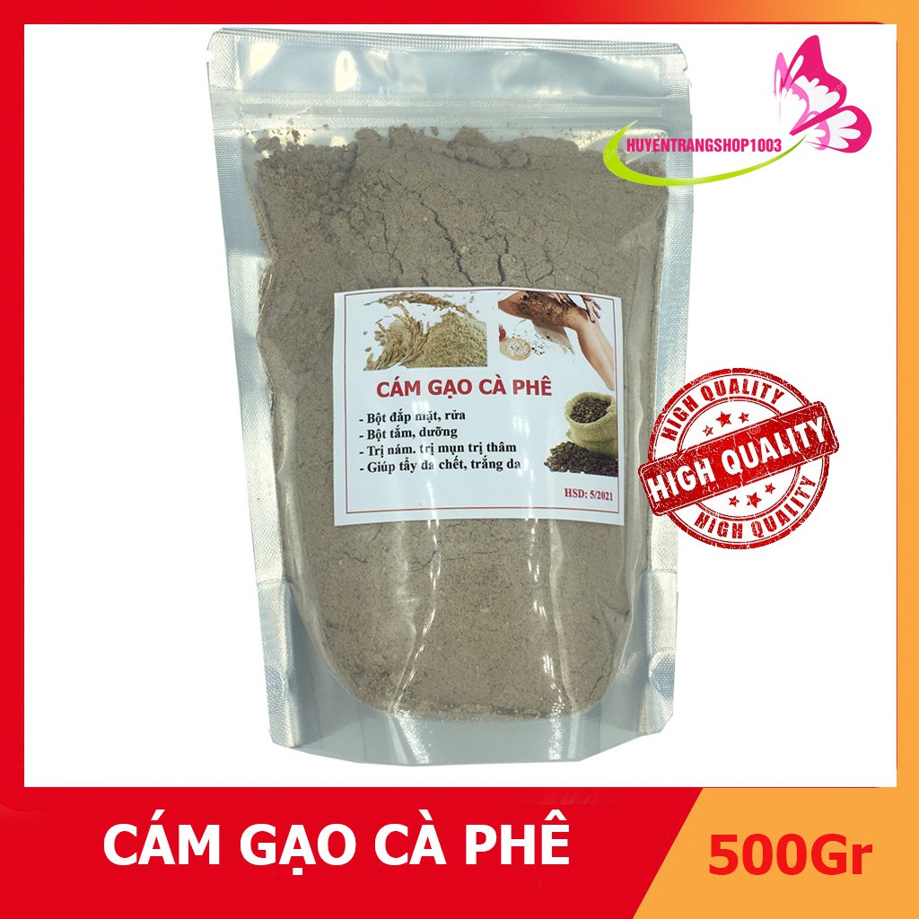 500Gr cám gạo cà phê cafe nguyên chất mỹ phẩm handmade