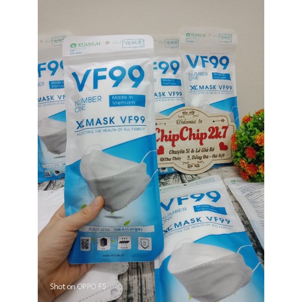 (SỈ) Khẩu trang 4D chính hãng Xuân Lai công nghệ Hàn Quốc gói 10 cái