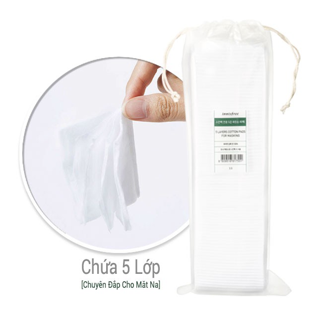 Bông tẩy trang 5 lớp Innisfree