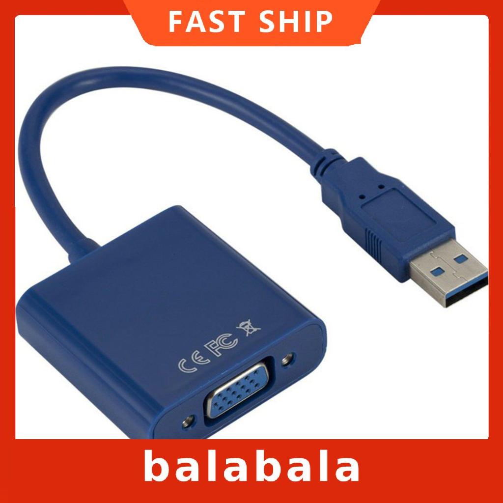 Cáp chuyển đổi USB 3.0 sang VGA cho máy tính để bàn laptop | BigBuy360 - bigbuy360.vn