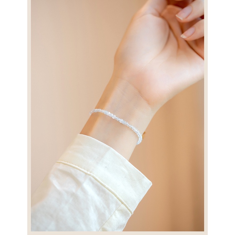 [Hàng Mới Về] Vòng Tay Đính Đá Xanh Dương Sáng Phong Cách Cá Tính Thời Trang Mùa Hè Cho Nữ