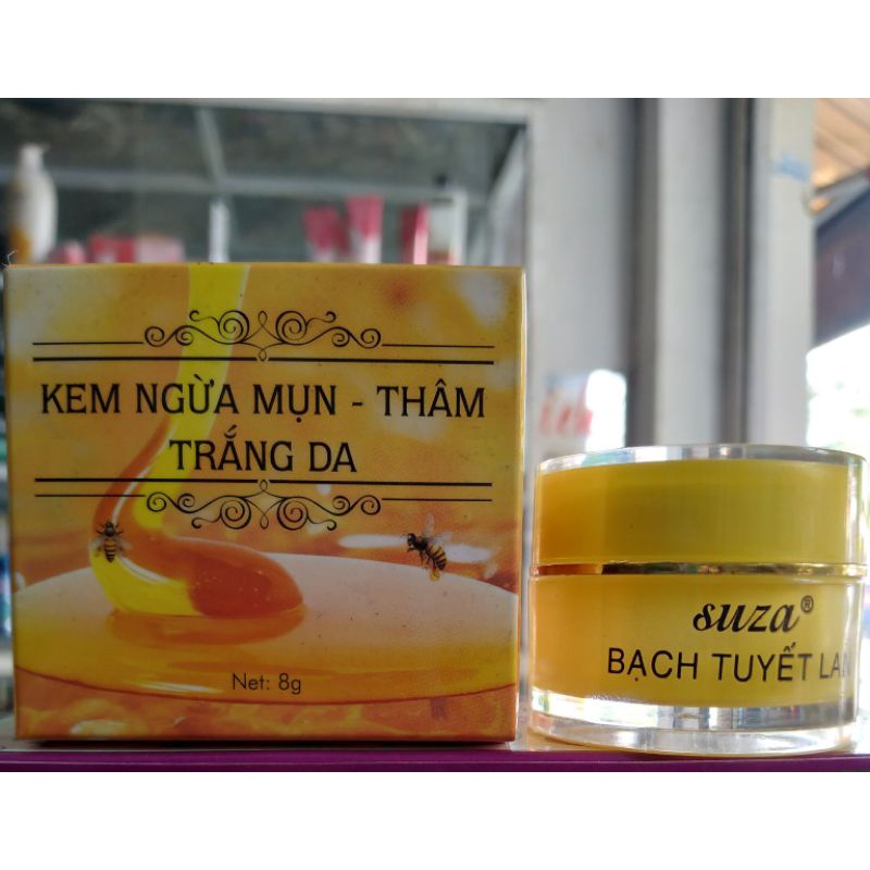 Kem ngừa mụn _thâm trắng da Suza Bạch Tuyết Lan