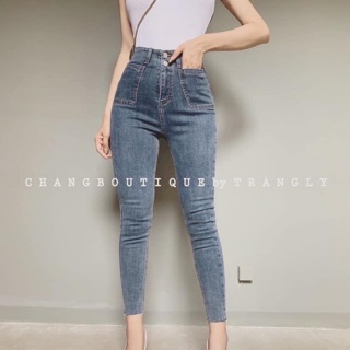 Quần bò cạp cao