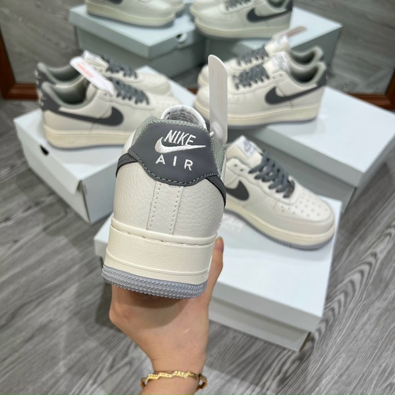 Giày AF1 kem móc xám cao cấp mới